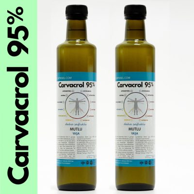 2 adet Carvacrol 95 500ml Cam Şişe Karvakrol